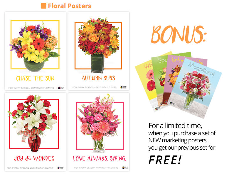Get Floral Marketing Posters Now!